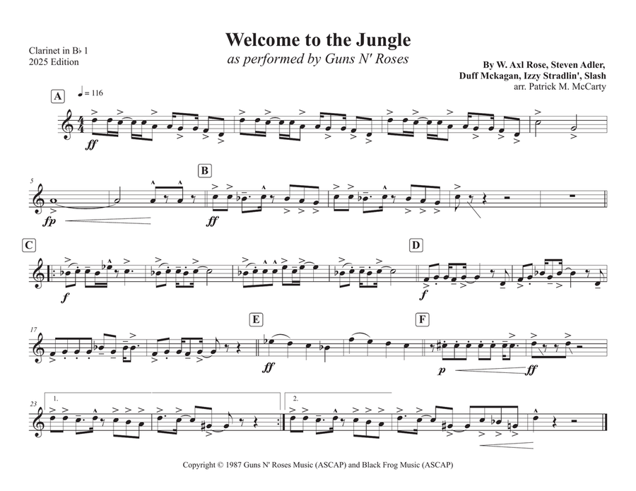 Welcome To The Jungle Welcome To The Jungle Marching Band scores gallery preview page 6