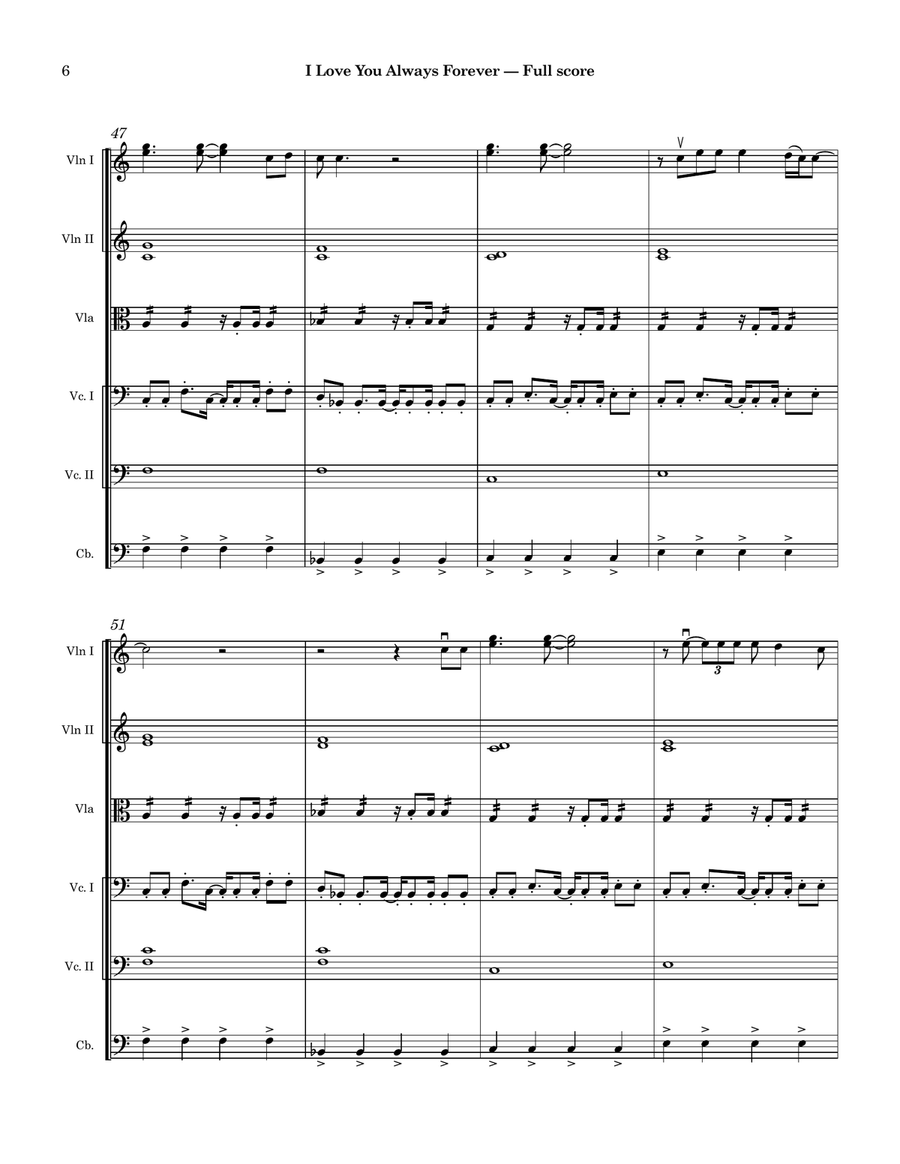 I Love You Always Forever String Orchestra scores gallery preview page 6