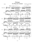 Dialogue - for Clarinet & Piano