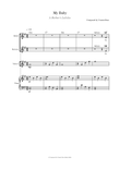 My Baby (A Mother's Lullaby) duet violin and piano