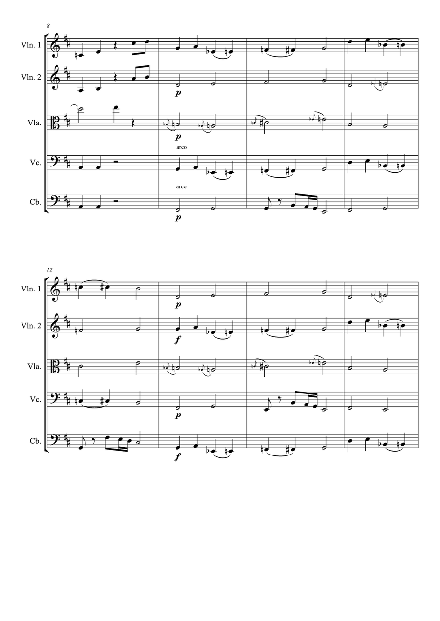 Curse - Score Only Curse - Score Only String Orchestra scores gallery preview page 2