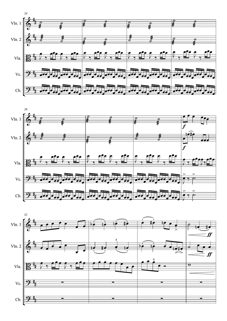 Curse - Score Only Curse - Score Only String Orchestra scores gallery preview page 4