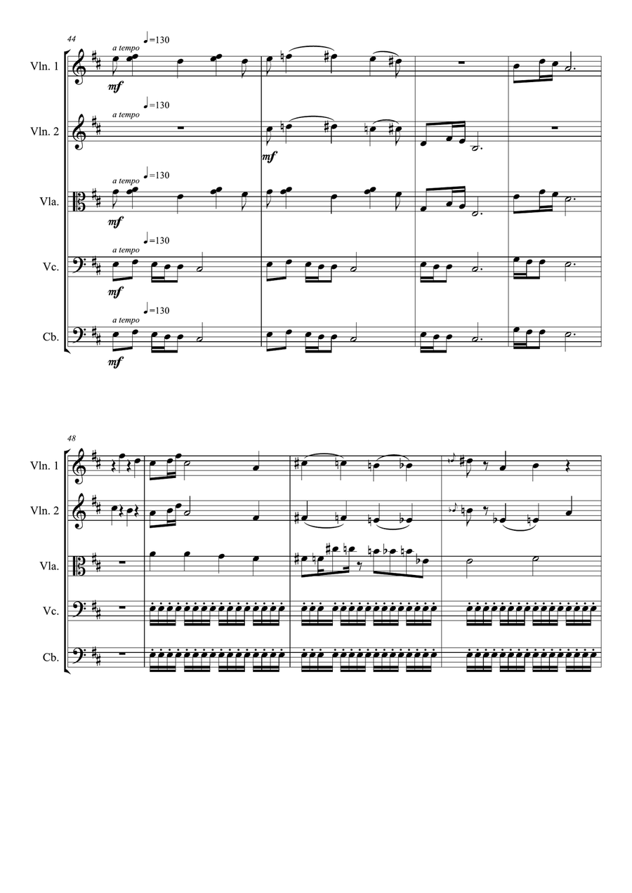 Curse - Score Only Curse - Score Only String Orchestra scores gallery preview page 6
