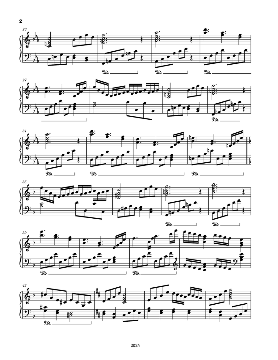 Sunset on Comanche Peak Sunset on Comanche Peak Piano Solo scores gallery preview page 2