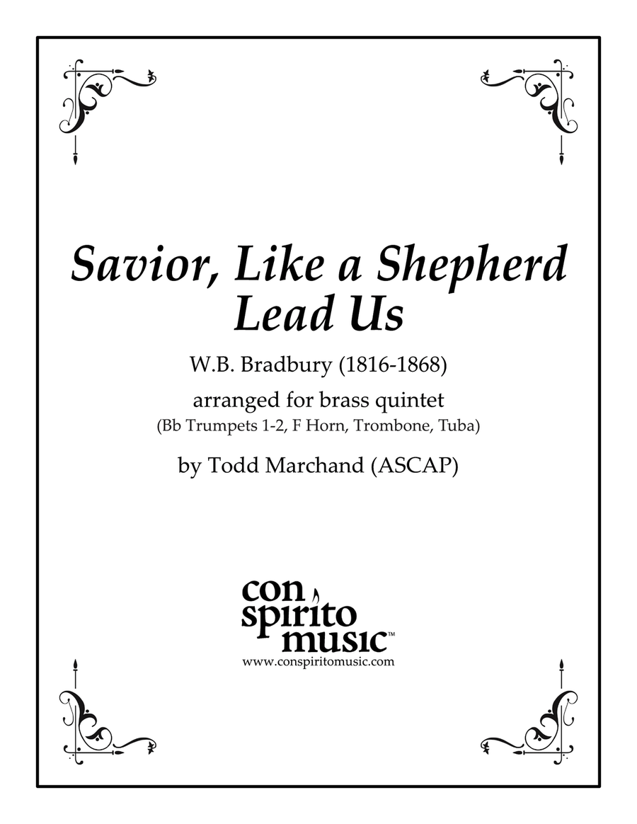 Savior, Like a Shepherd Lead Us — brass quintet Brass Quintet scores gallery preview page 1