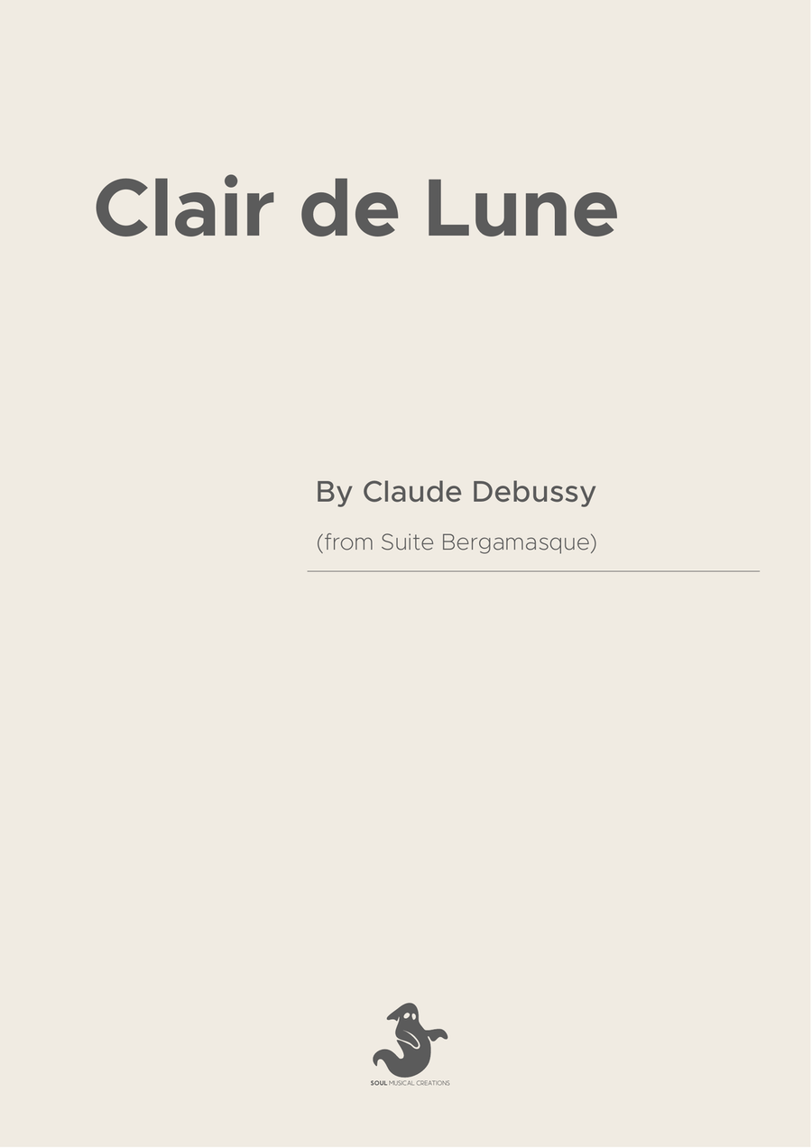 Clair de Lune Clair de Lune Easy Piano scores gallery preview page 1