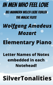 In Men Who Feel Love Bei Mannern Welch Liebe Fuhlen Magic Flute Easy Piano Sheet Music