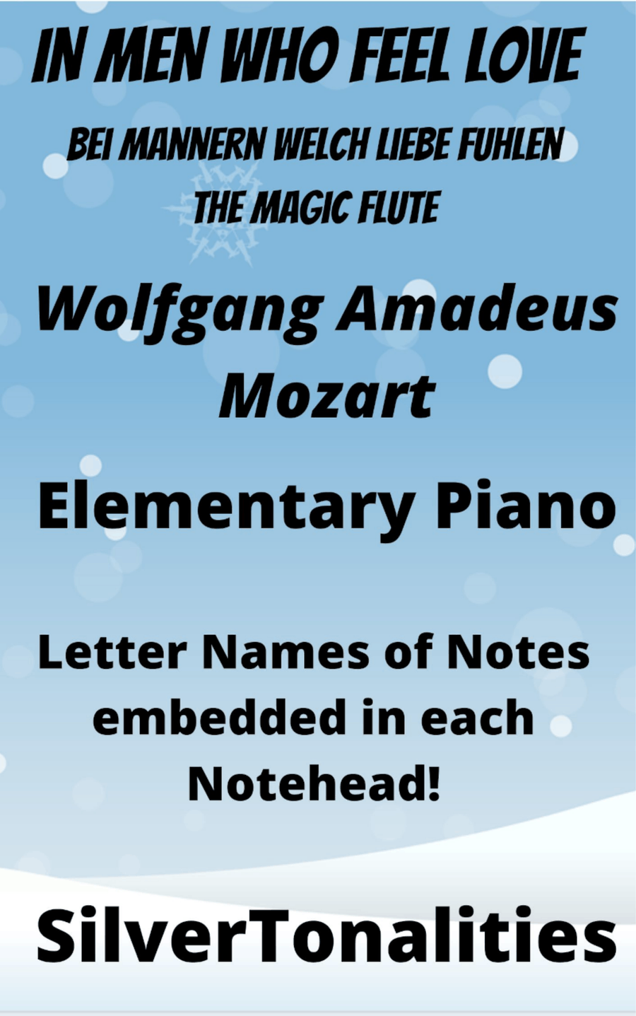 In Men Who Feel Love Bei Mannern Welch Liebe Fuhlen Magic Flute Easy Piano Sheet Music Easy Piano scores gallery preview page 1