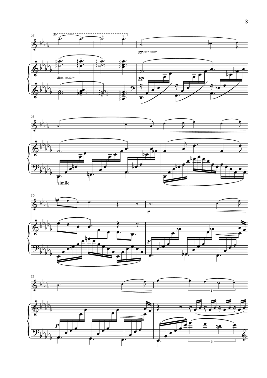 Clair de Lune Clair de Lune Violin Solo scores gallery preview page 4