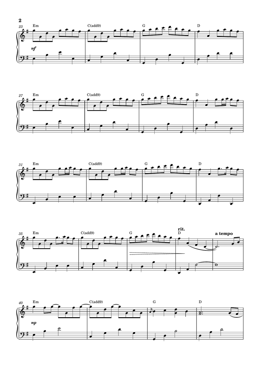River Flows In You River Flows In You Easy Piano scores gallery preview page 2