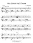 When Christmas Morn is Dawning (WIR HATTEN GEBAUET) - new age piano