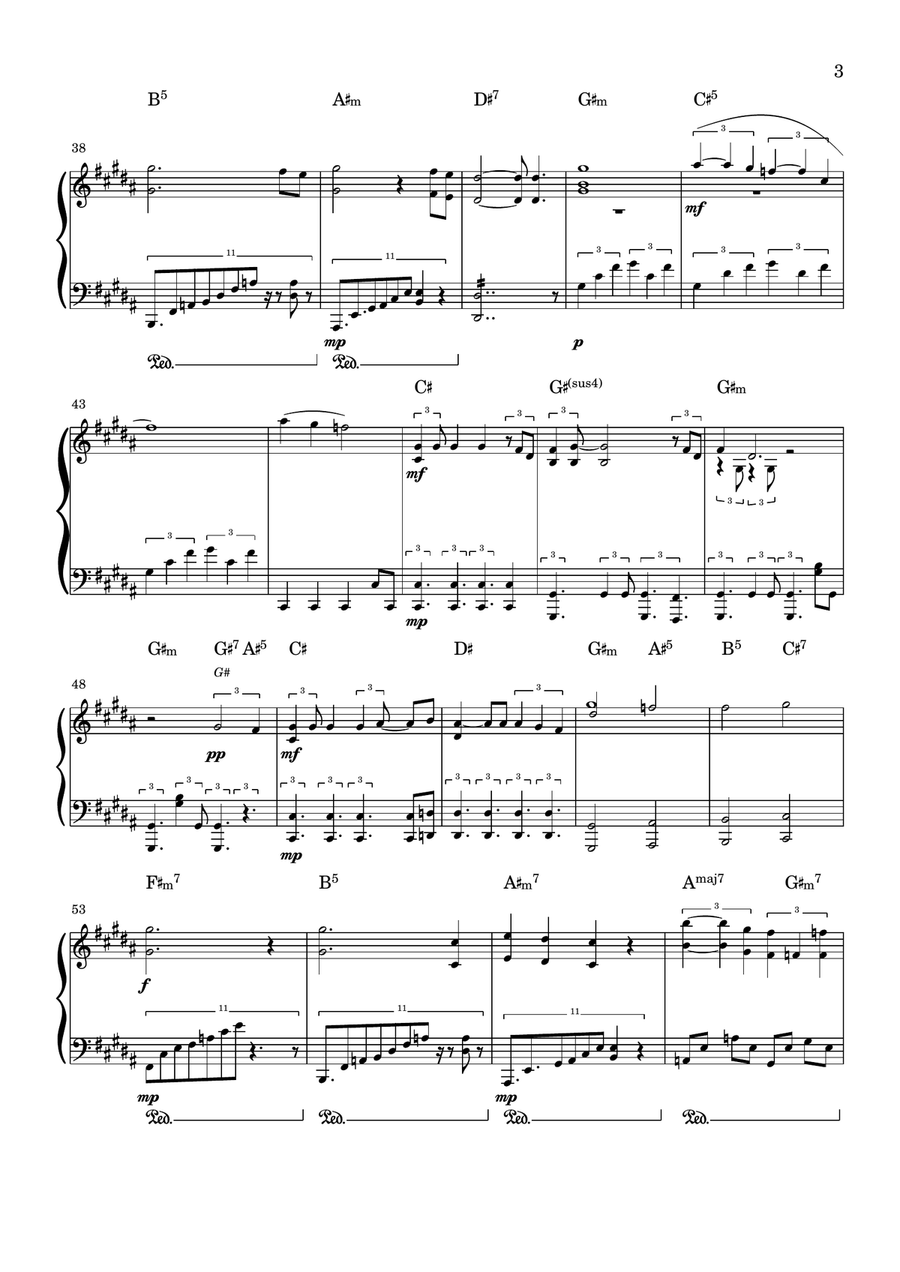 Bird of Pray Bird of Pray Piano Solo scores gallery preview page 3