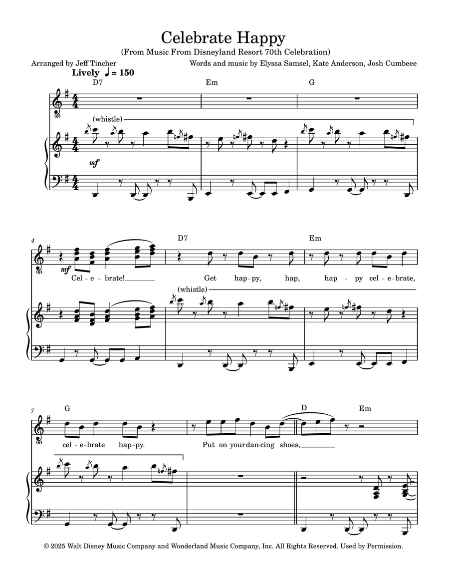 Celebrate Happy Celebrate Happy Piano, Vocal scores gallery preview page 2