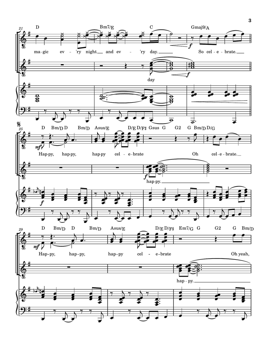 Celebrate Happy Celebrate Happy Piano, Vocal scores gallery preview page 4