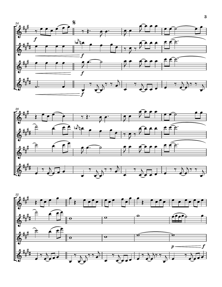 Celebrate Happy Saxophone Quartet scores gallery preview page 4