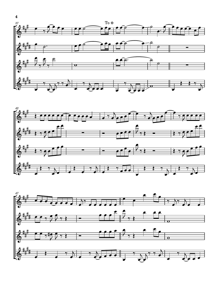 Celebrate Happy Saxophone Quartet scores gallery preview page 5