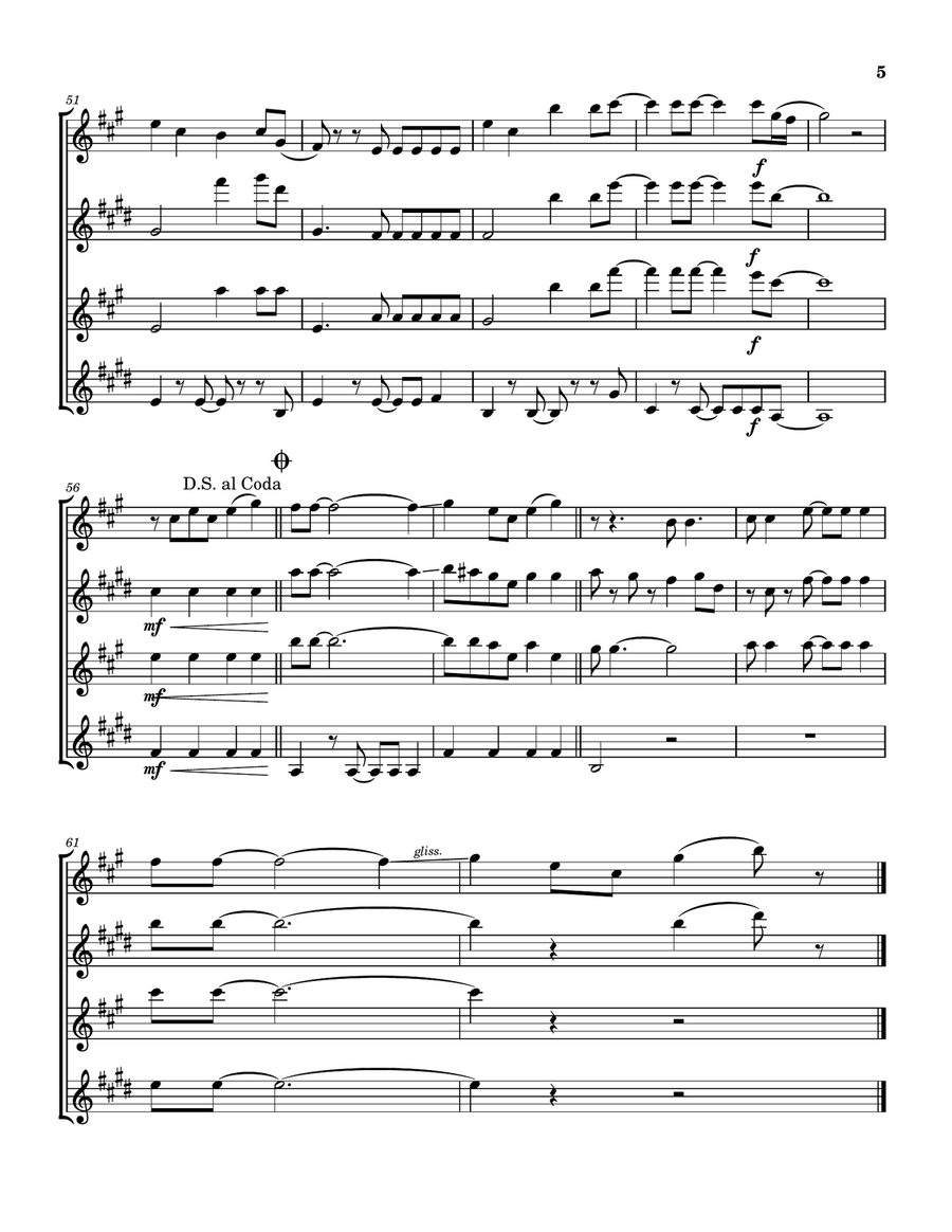 Celebrate Happy Saxophone Quartet scores gallery preview page 6
