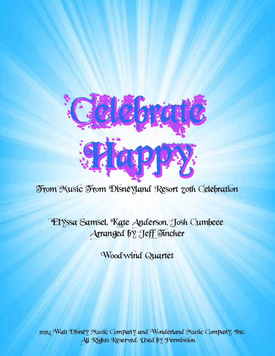 Celebrate Happy Woodwind Quartet scores gallery preview page 1