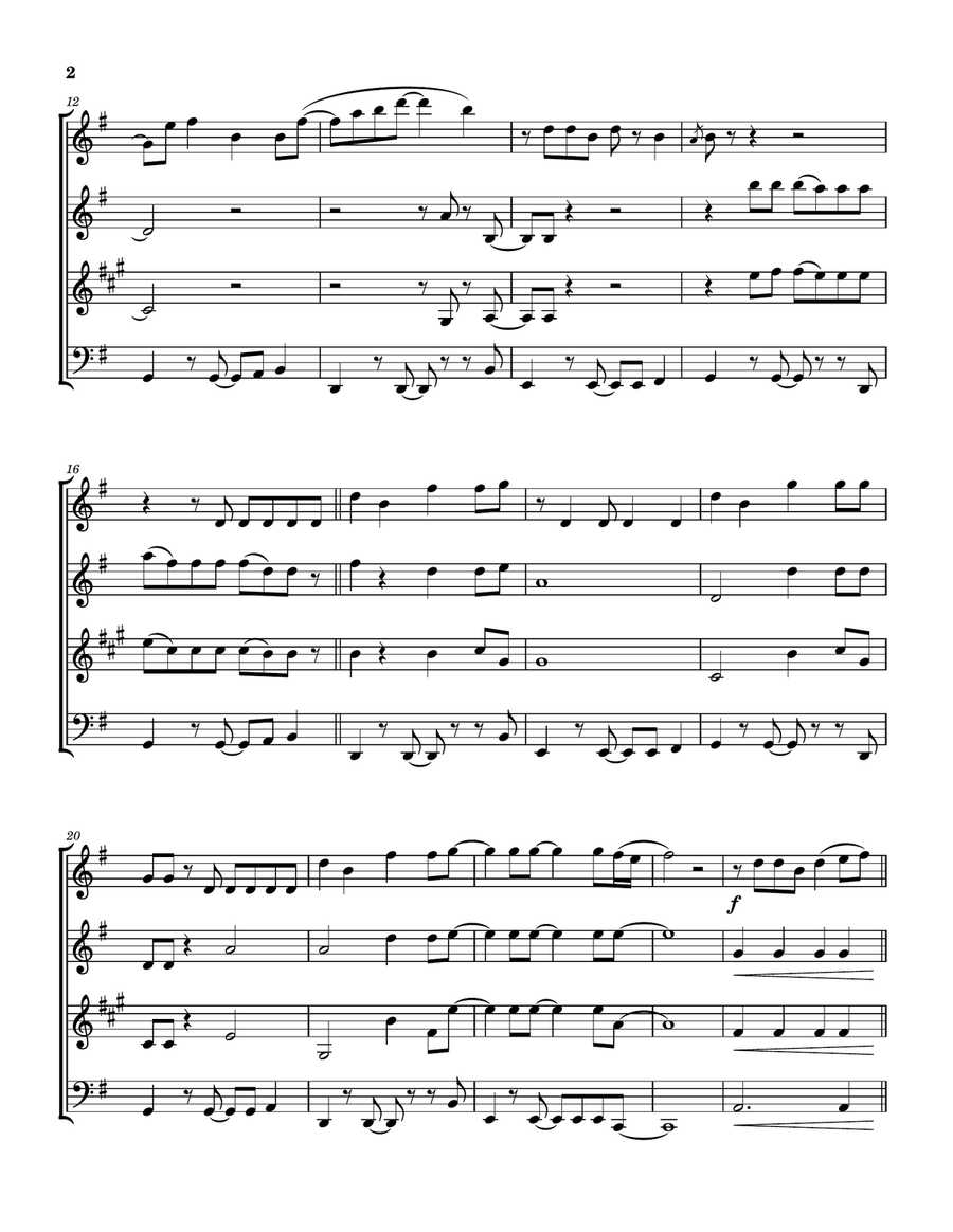 Celebrate Happy Woodwind Quartet scores gallery preview page 3