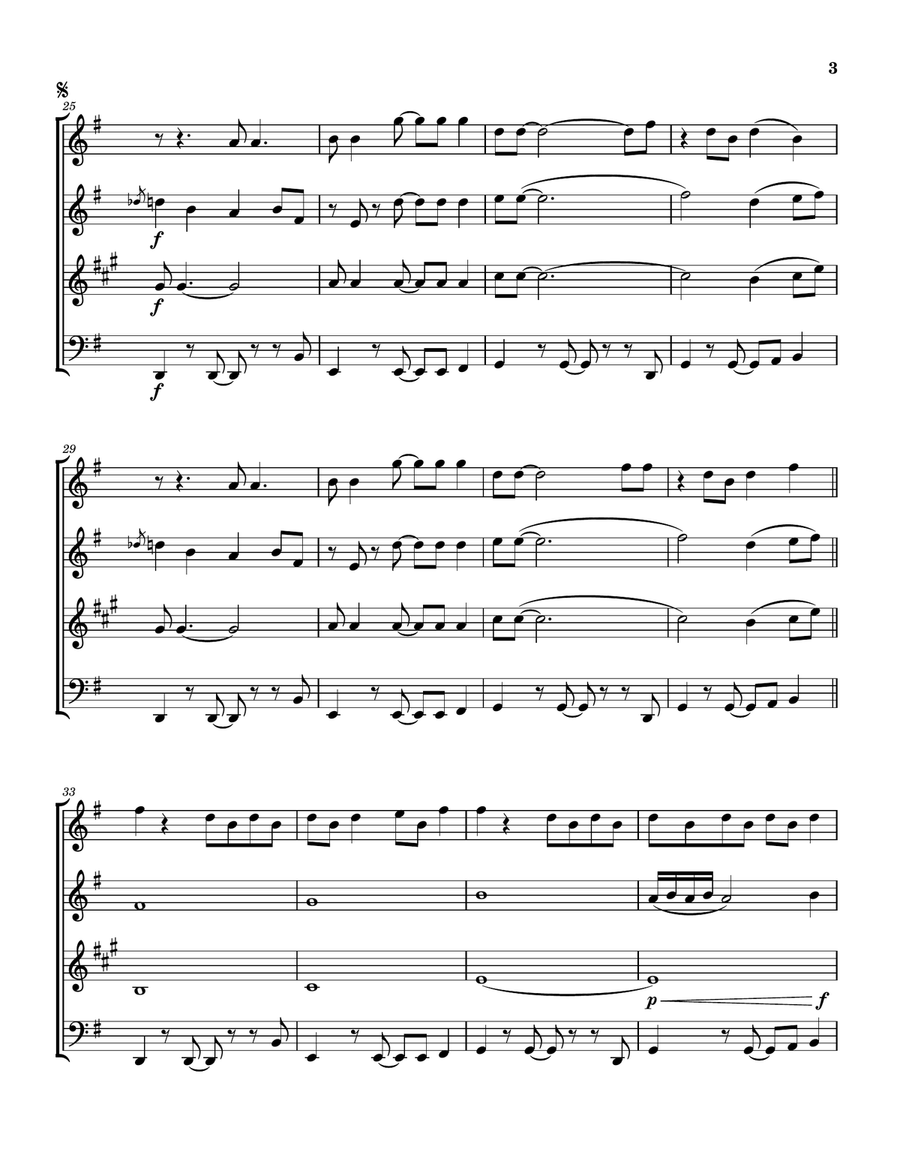 Celebrate Happy Woodwind Quartet scores gallery preview page 4