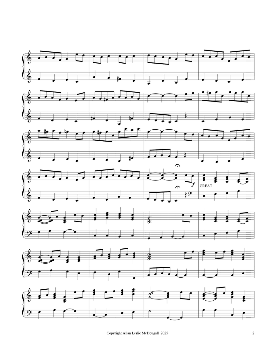Fanfare and Processional Fanfare and Processional Organ Solo scores gallery preview page 2