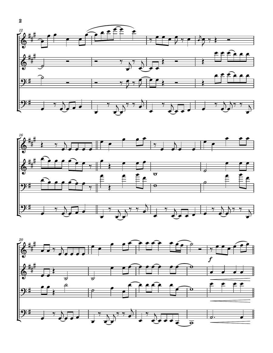 Celebrate Happy Brass Quartet scores gallery preview page 3