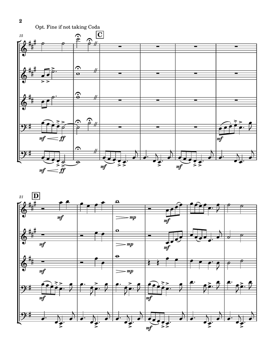 Brass Quintet 1 Brass Quintet scores gallery preview page 2