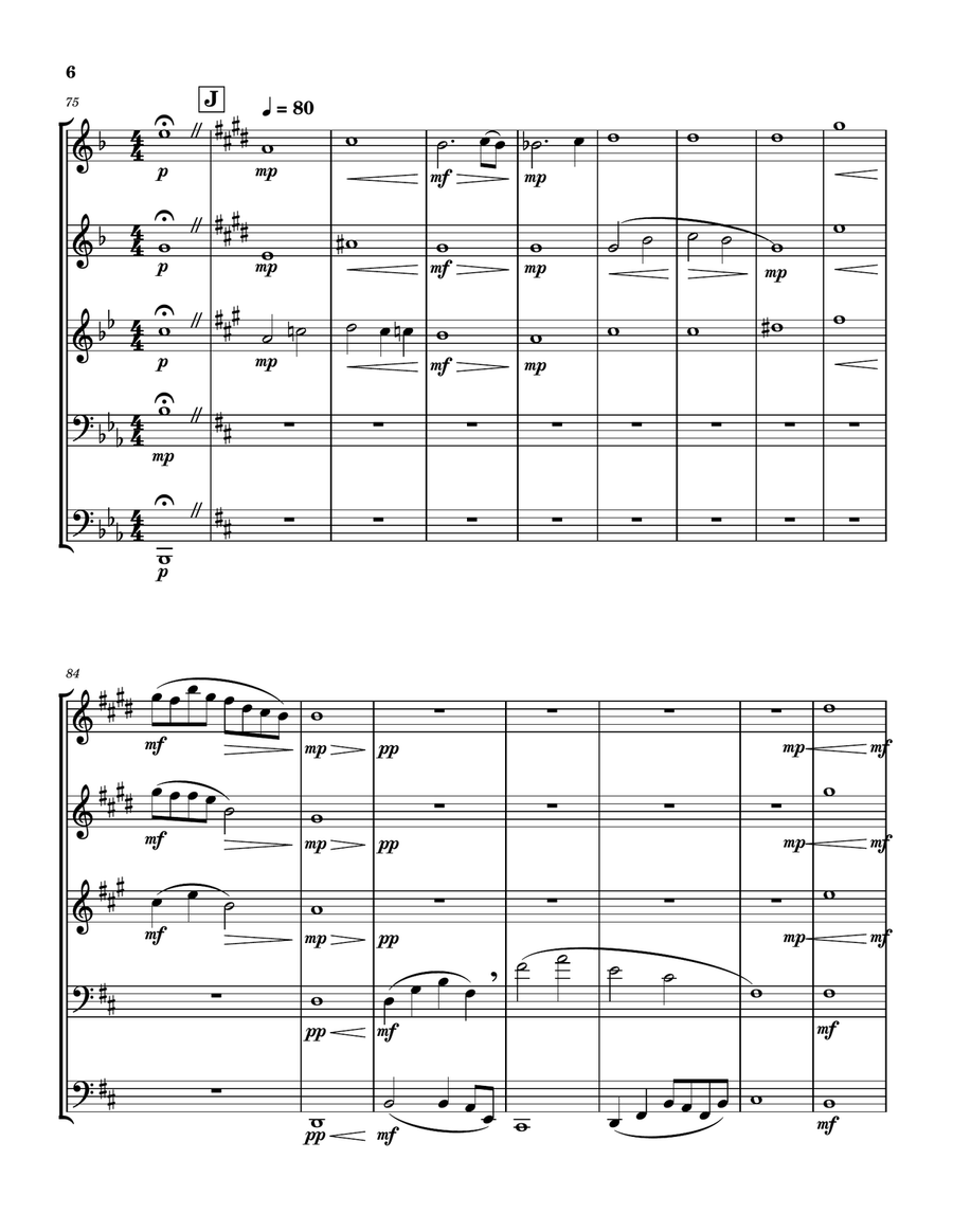 Brass Quintet 1 Brass Quintet scores gallery preview page 6
