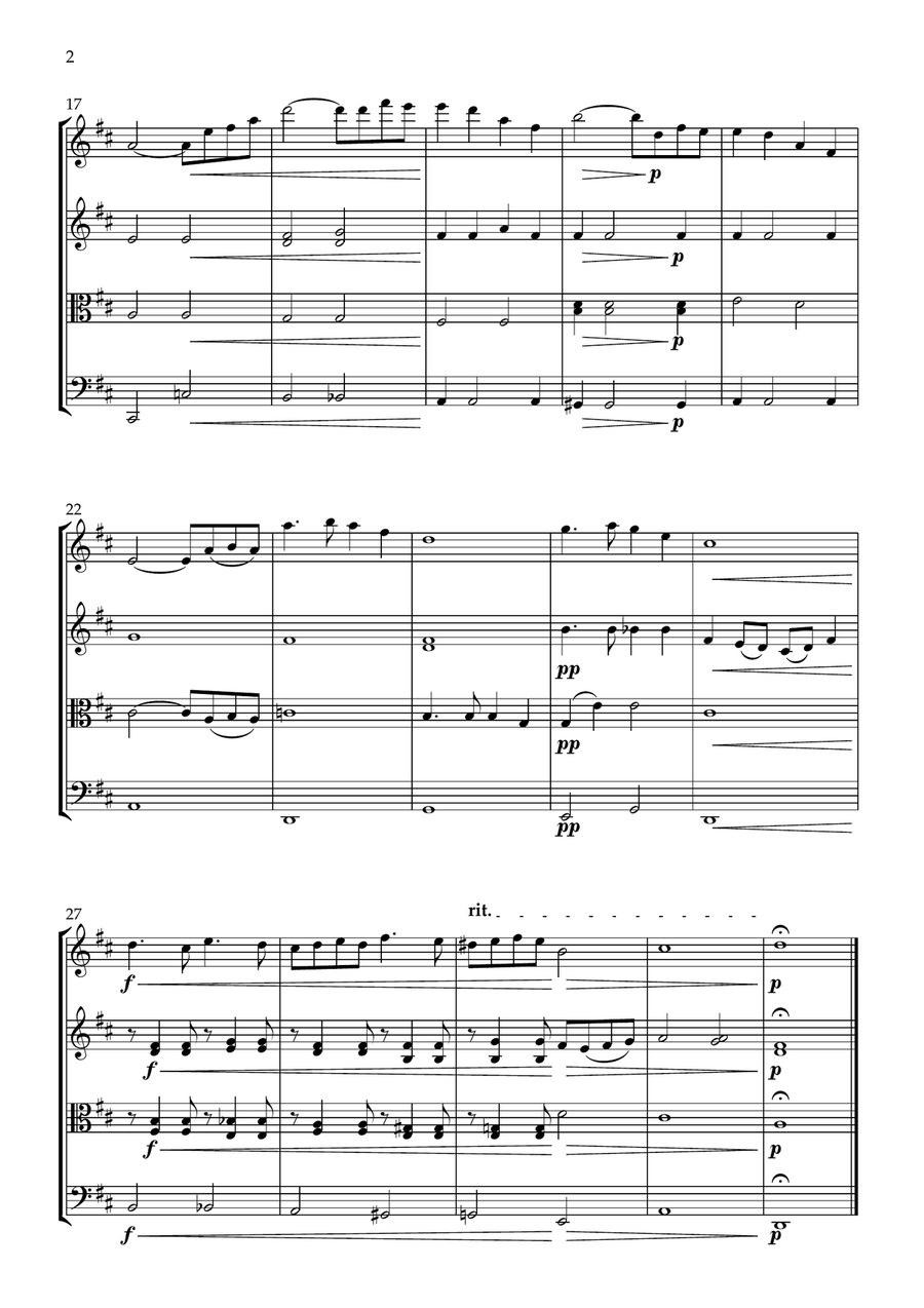 Playing Love String Quartet scores gallery preview page 2