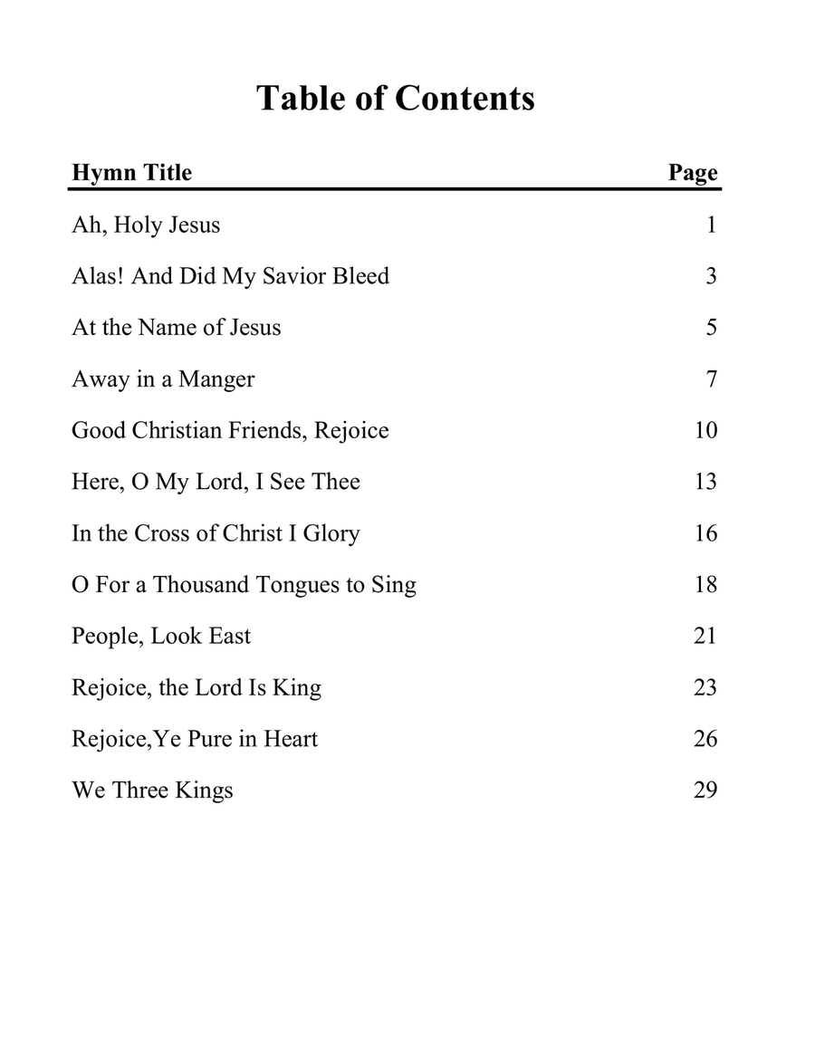 Sacred Organ Hymns for All Seasons Organ Solo scores gallery preview page 2