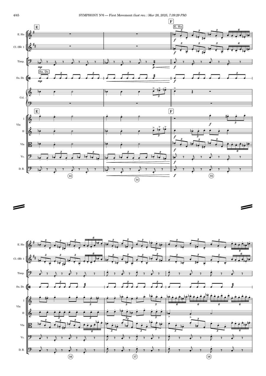 Symphony nº6 (full concert version) - Score Only Full Orchestra scores gallery preview page 4