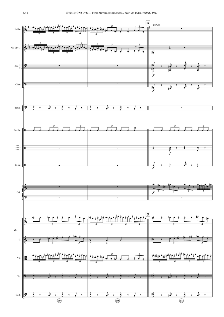 Symphony nº6 (full concert version) - Score Only Full Orchestra scores gallery preview page 5