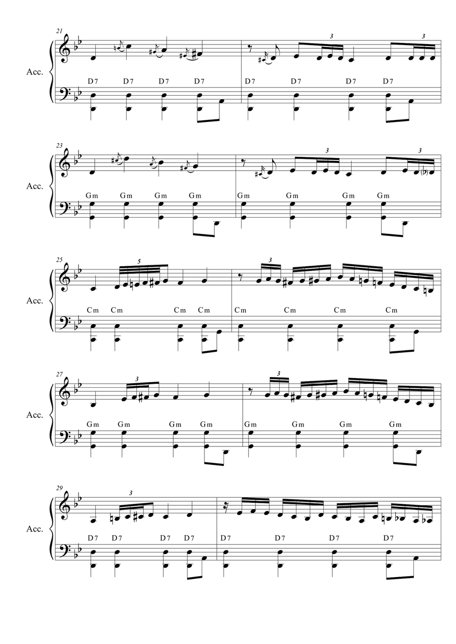 La Cumparsita (SOLO accordion PRO) Accordion scores gallery preview page 3