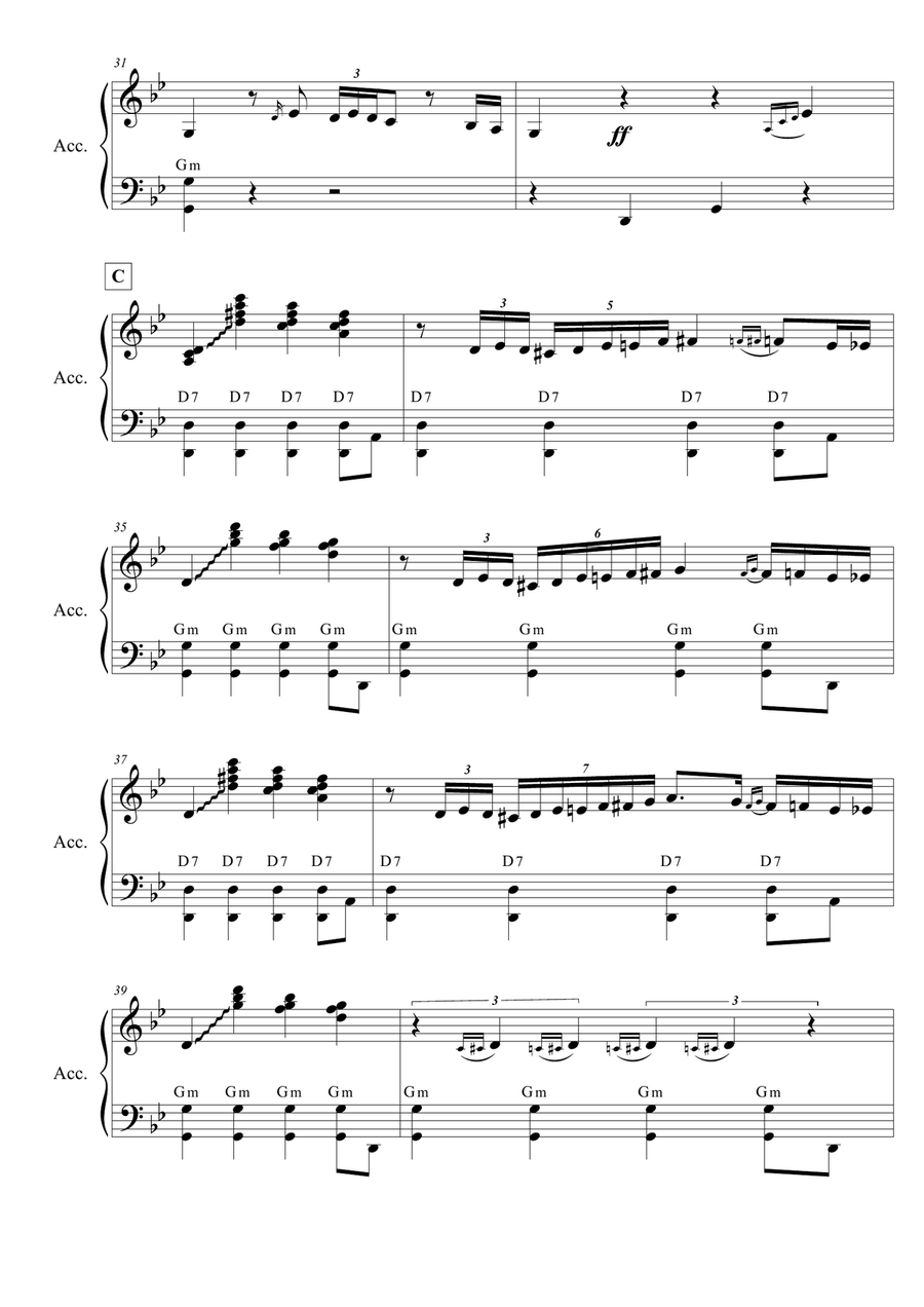 La Cumparsita (SOLO accordion PRO) Accordion scores gallery preview page 4