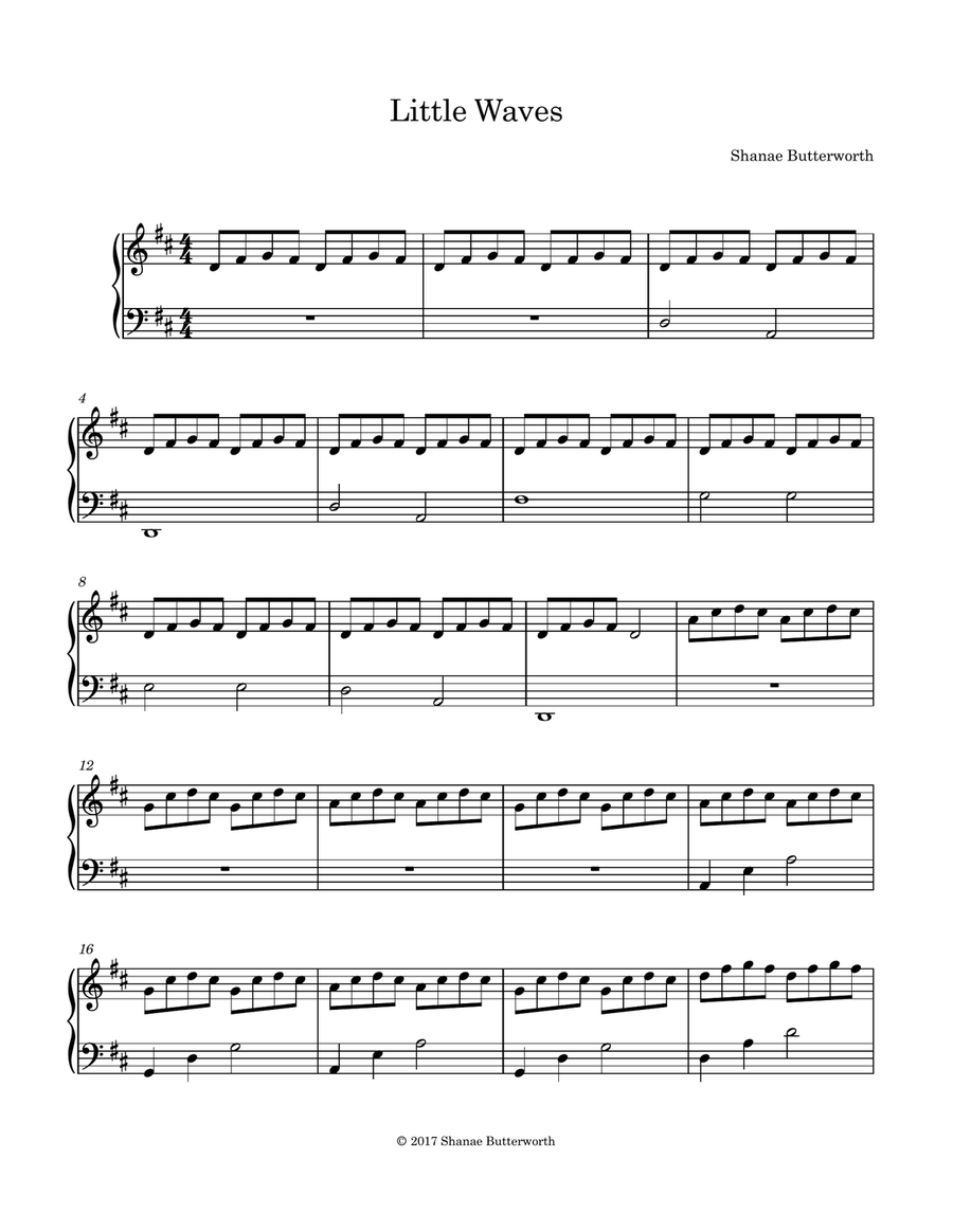 Little Waves Little Waves Piano Method scores gallery preview page 1