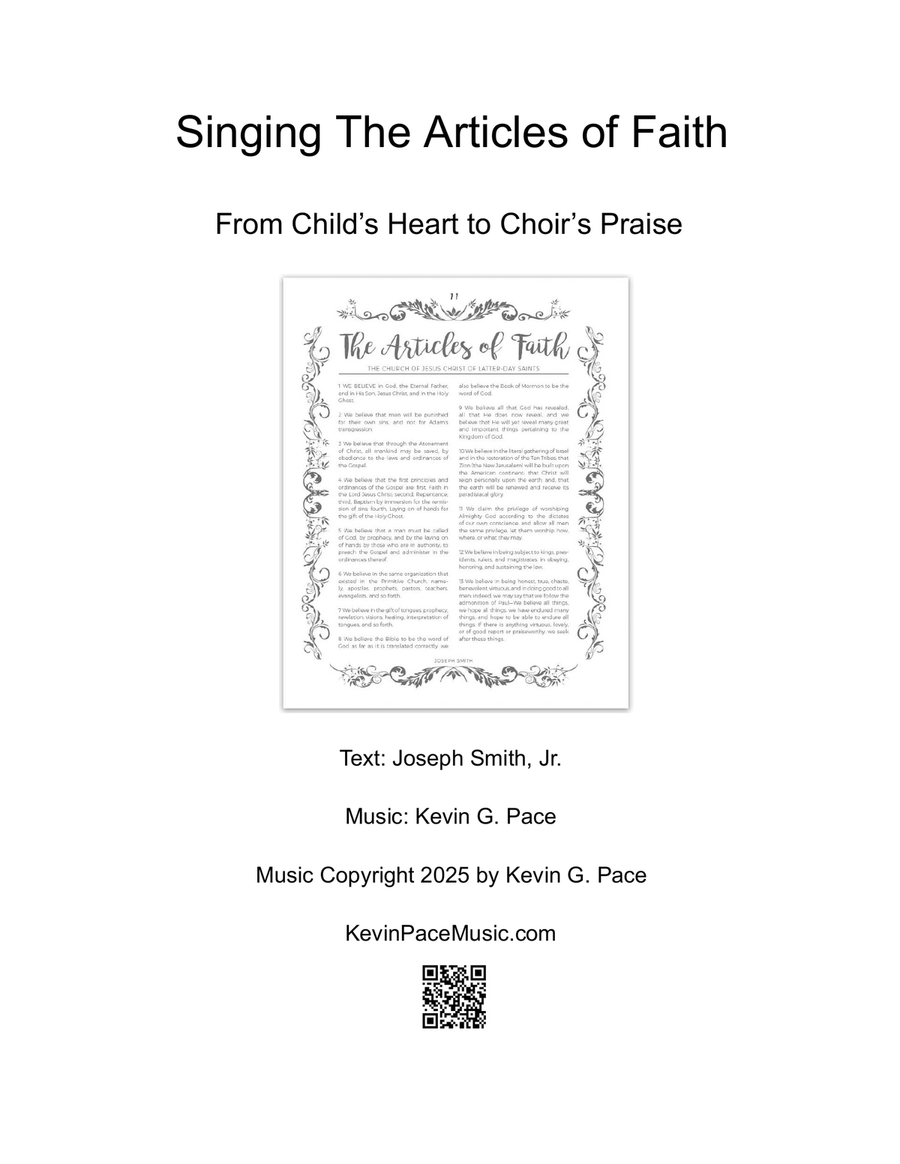 Singing The Articles of Faith: From Child's Heart to Choir's Praise Choir scores gallery preview page 2