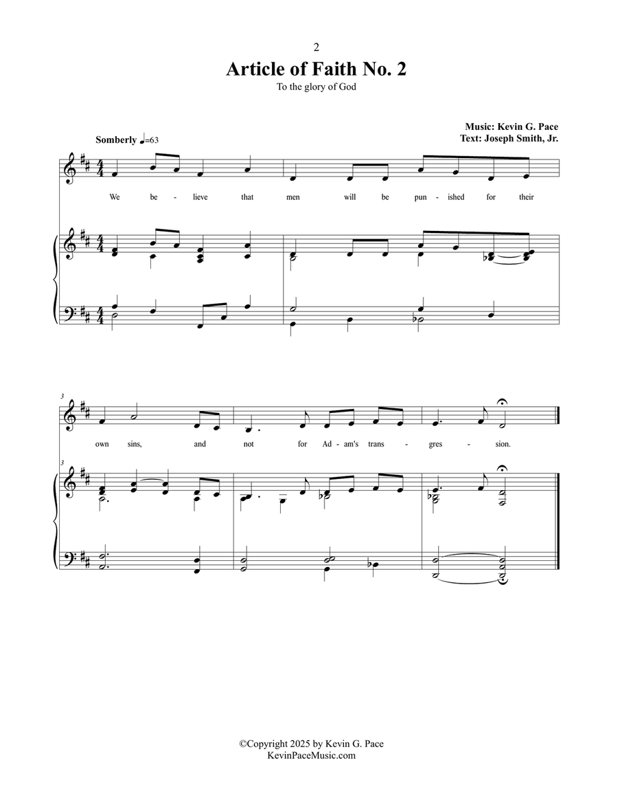 Singing The Articles of Faith: From Child's Heart to Choir's Praise Choir scores gallery preview page 5