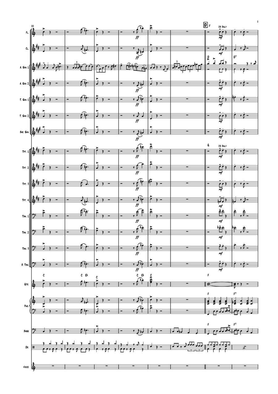 Hey Bartender Hey Bartender Jazz Ensemble scores gallery preview page 5