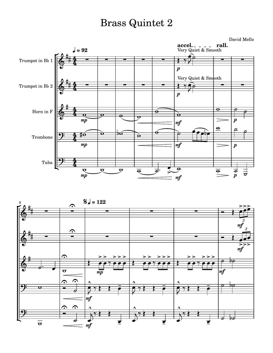 Brass Quintet 2 Brass Quintet scores gallery preview page 1