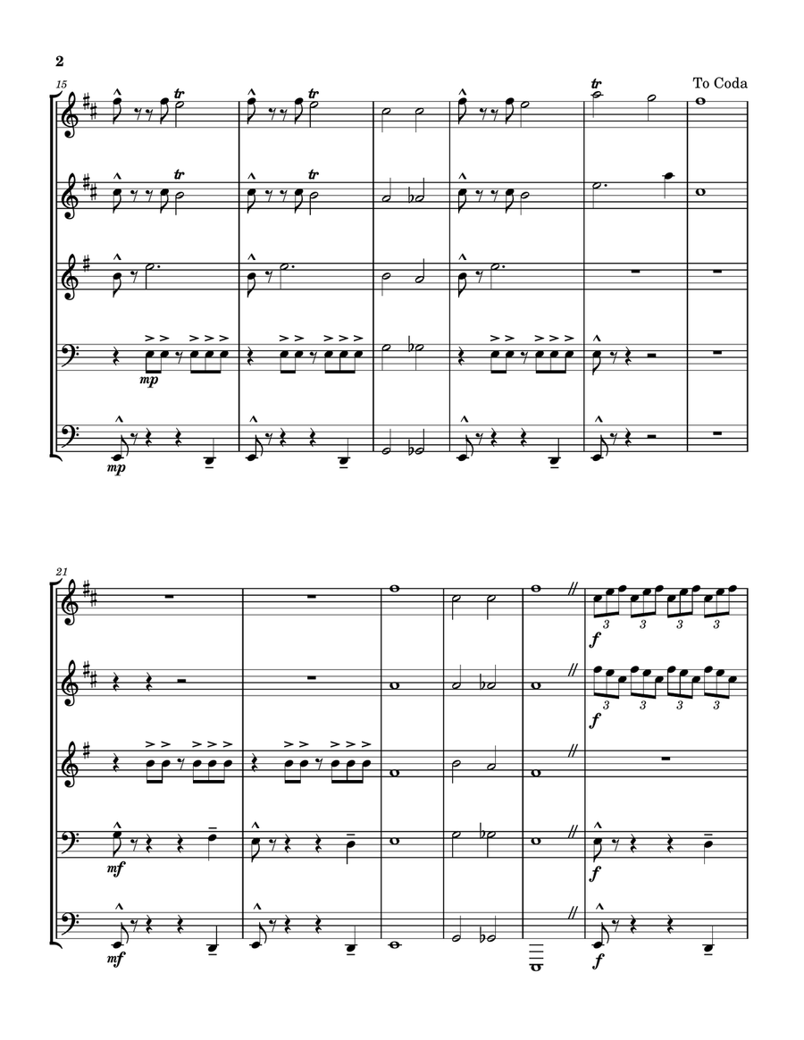 Brass Quintet 2 Brass Quintet scores gallery preview page 2