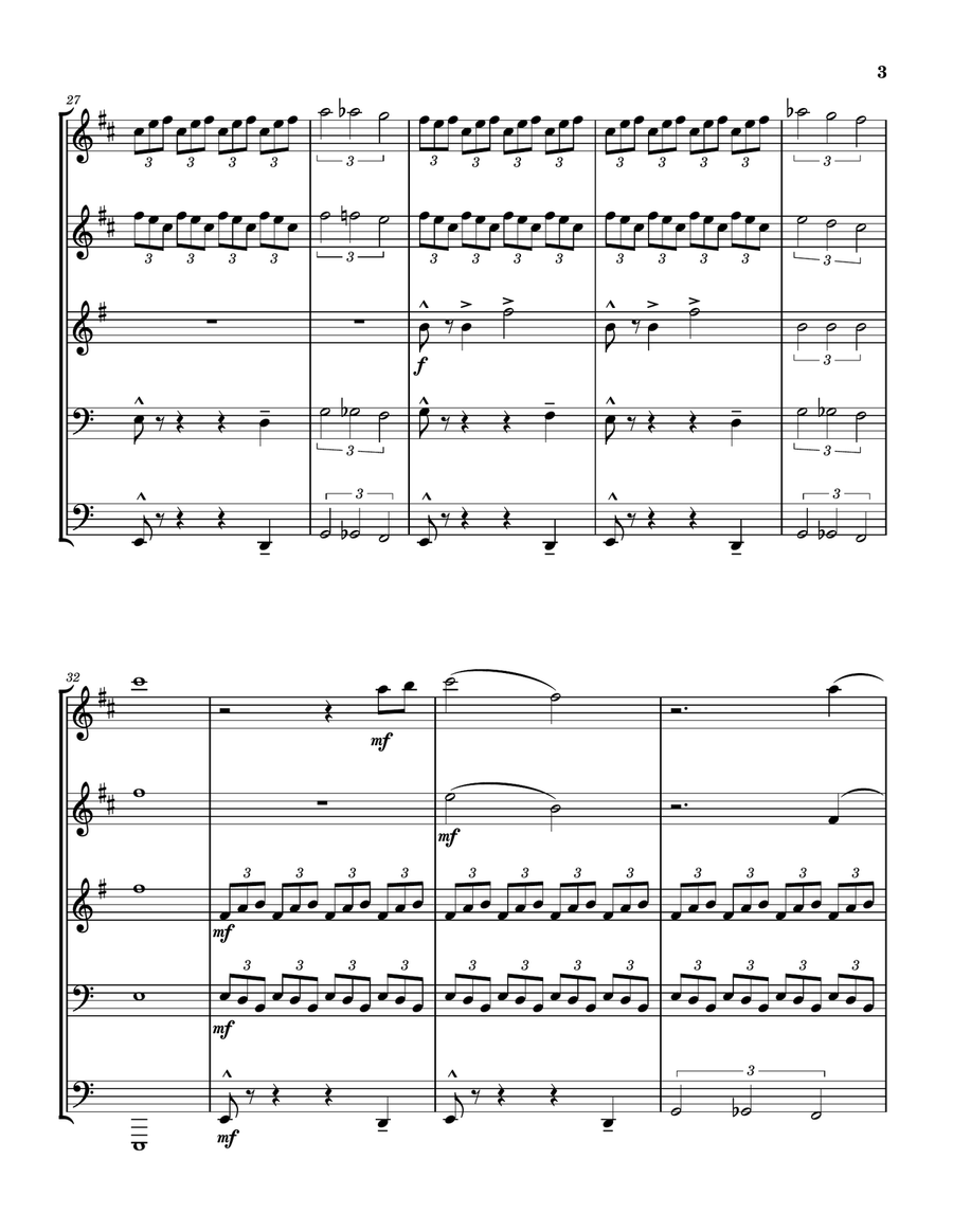 Brass Quintet 2 Brass Quintet scores gallery preview page 3