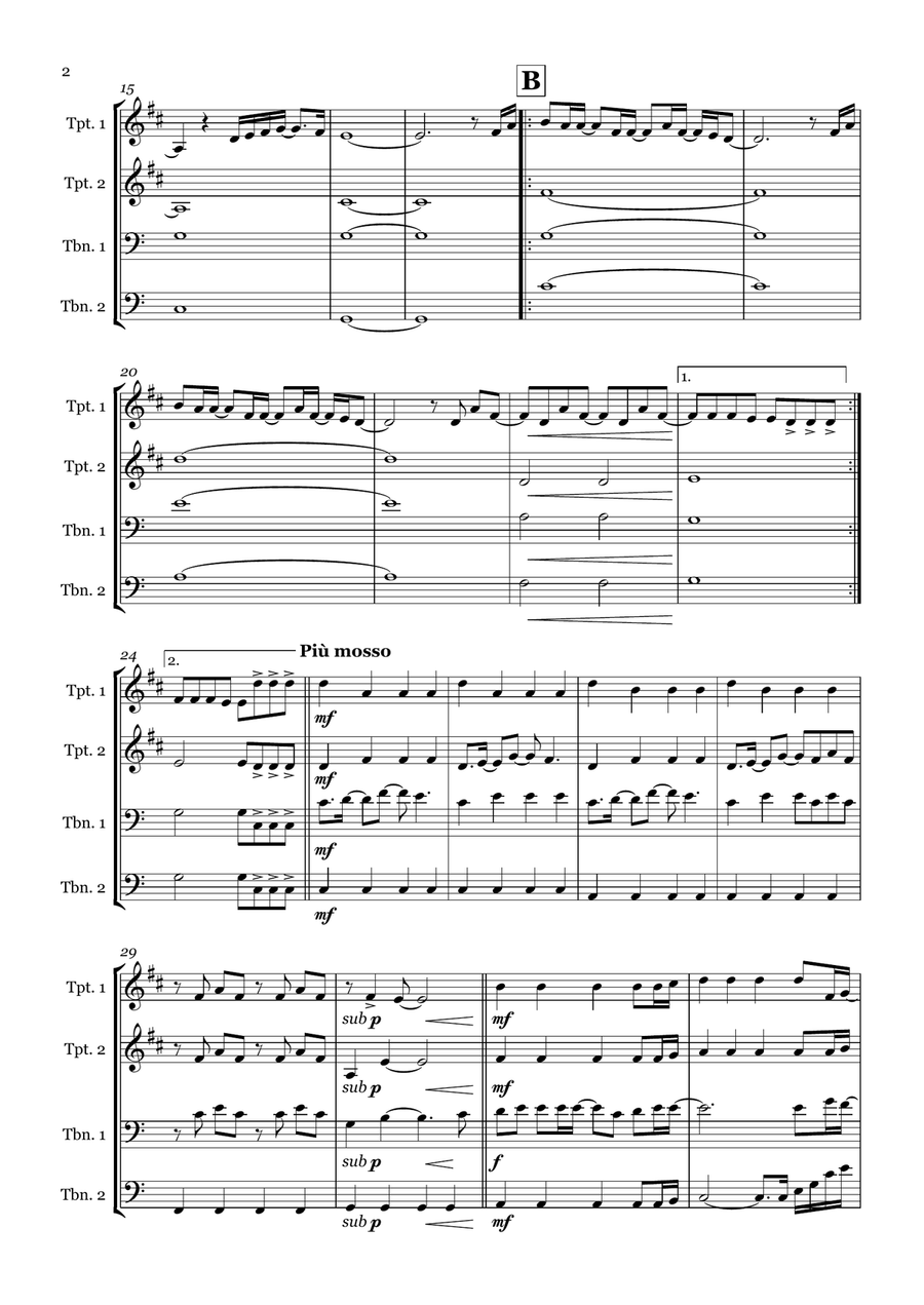 This Is Me This Is Me Brass Quartet scores gallery preview page 2