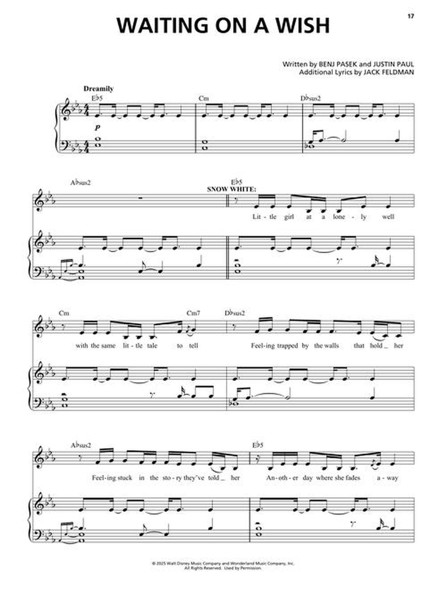 Snow White Snow White Piano, Vocal, Guitar scores gallery preview page 4