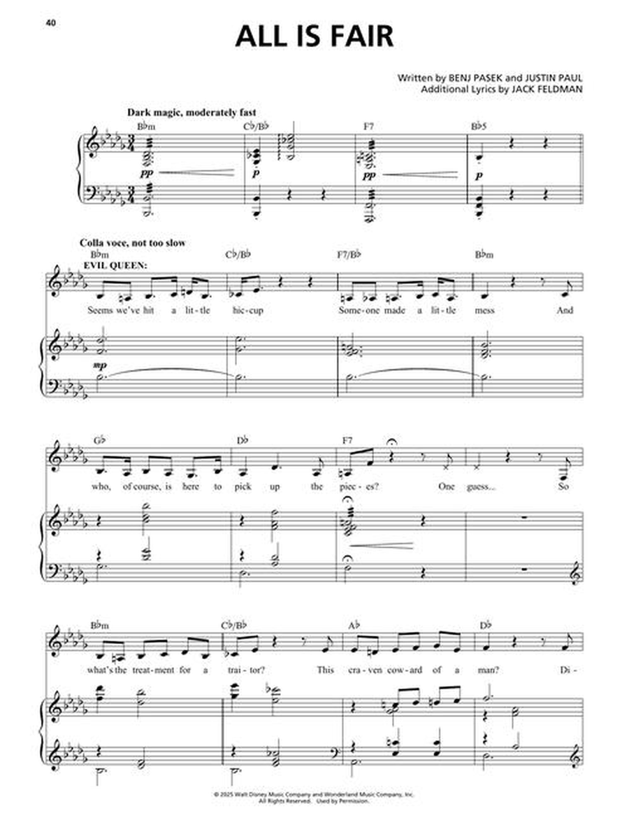 Snow White Snow White Piano, Vocal, Guitar scores gallery preview page 6