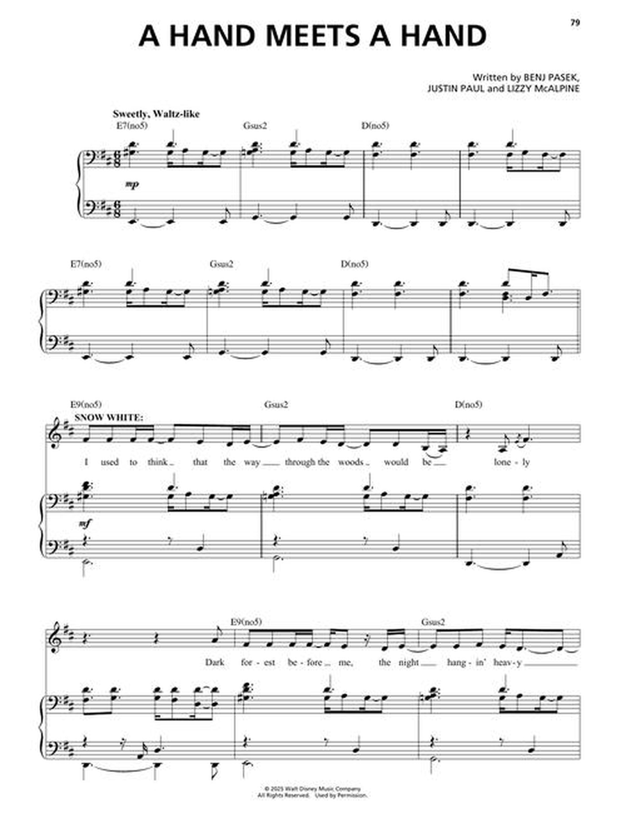 Snow White Snow White Piano, Vocal, Guitar scores gallery preview page 7