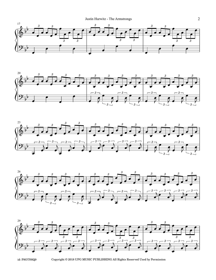 The Armstrongs The Armstrongs Piano Solo scores gallery preview page 2