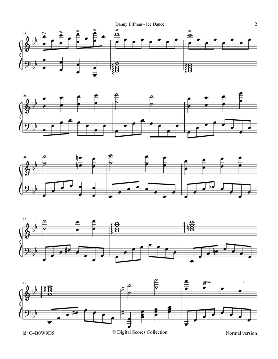 Ice Dance Ice Dance Piano Solo scores gallery preview page 2