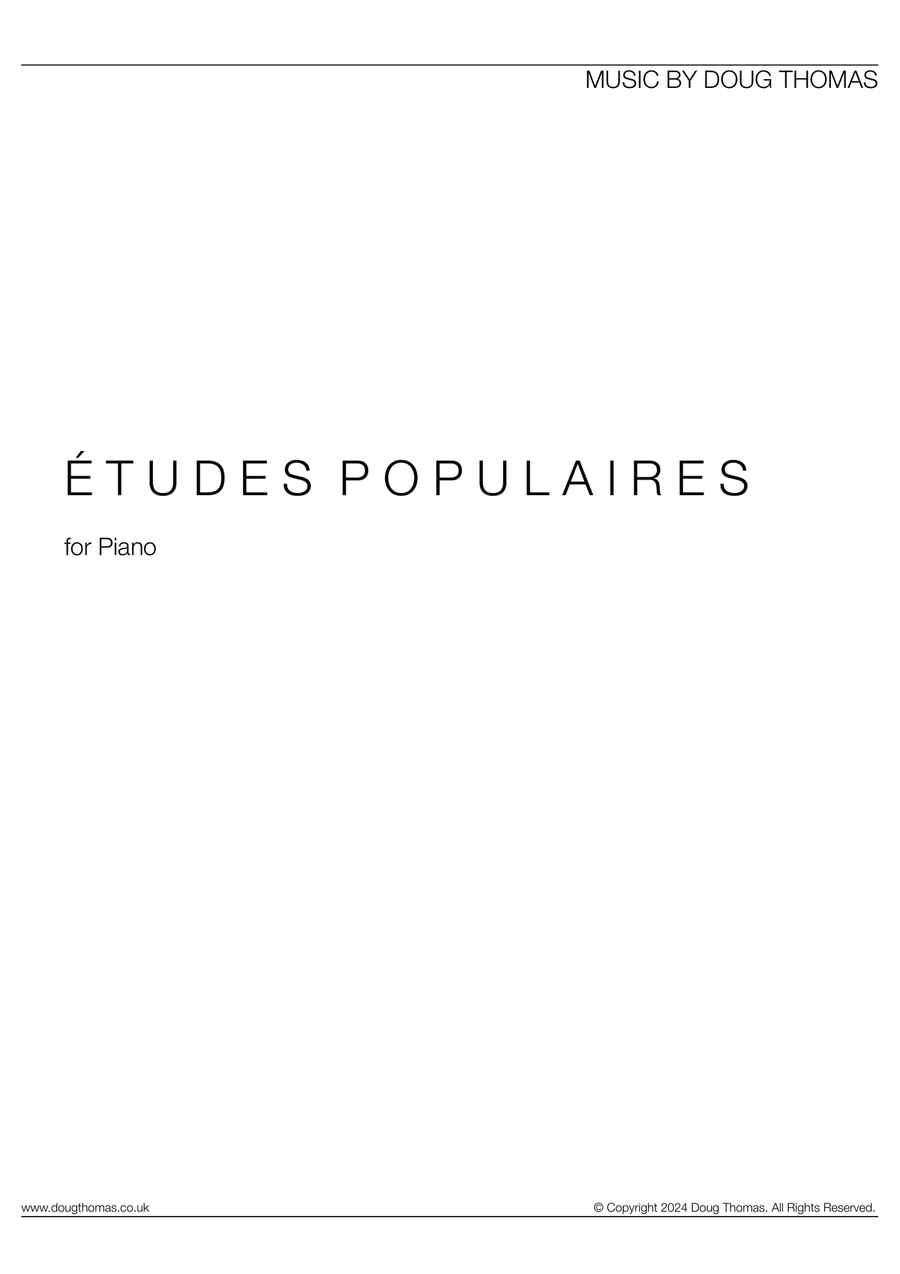Études populaires Études populaires Piano Solo scores gallery preview page 1