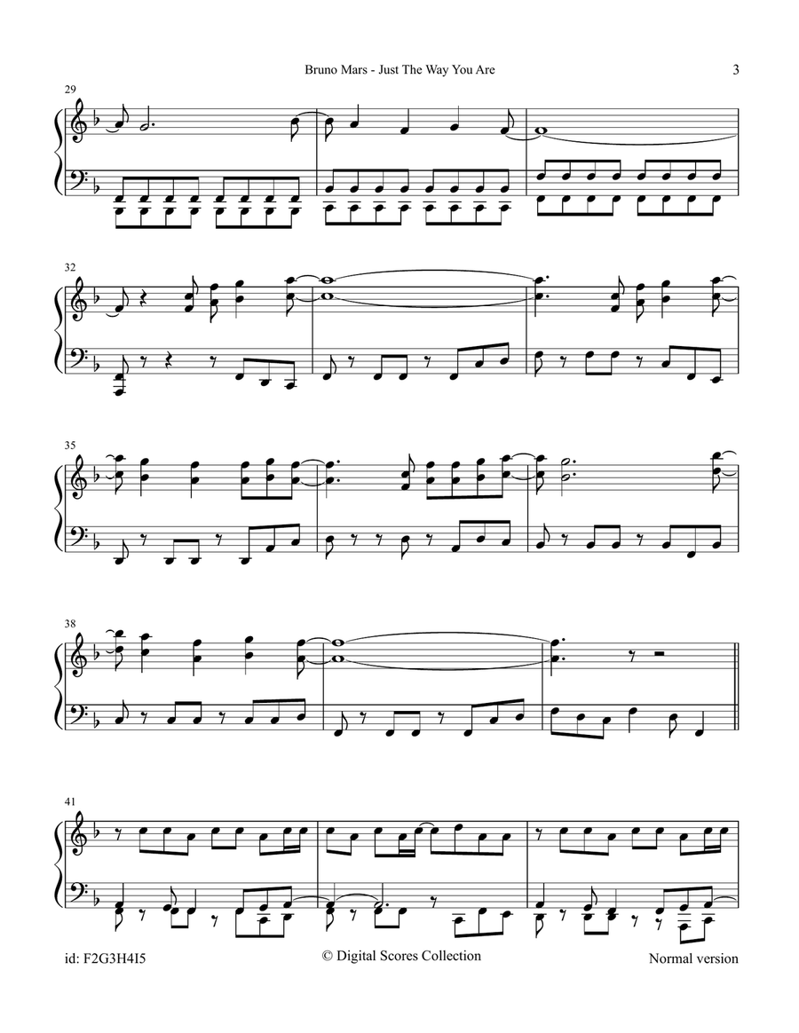 Just The Way You Are Just The Way You Are Piano Solo scores gallery preview page 3