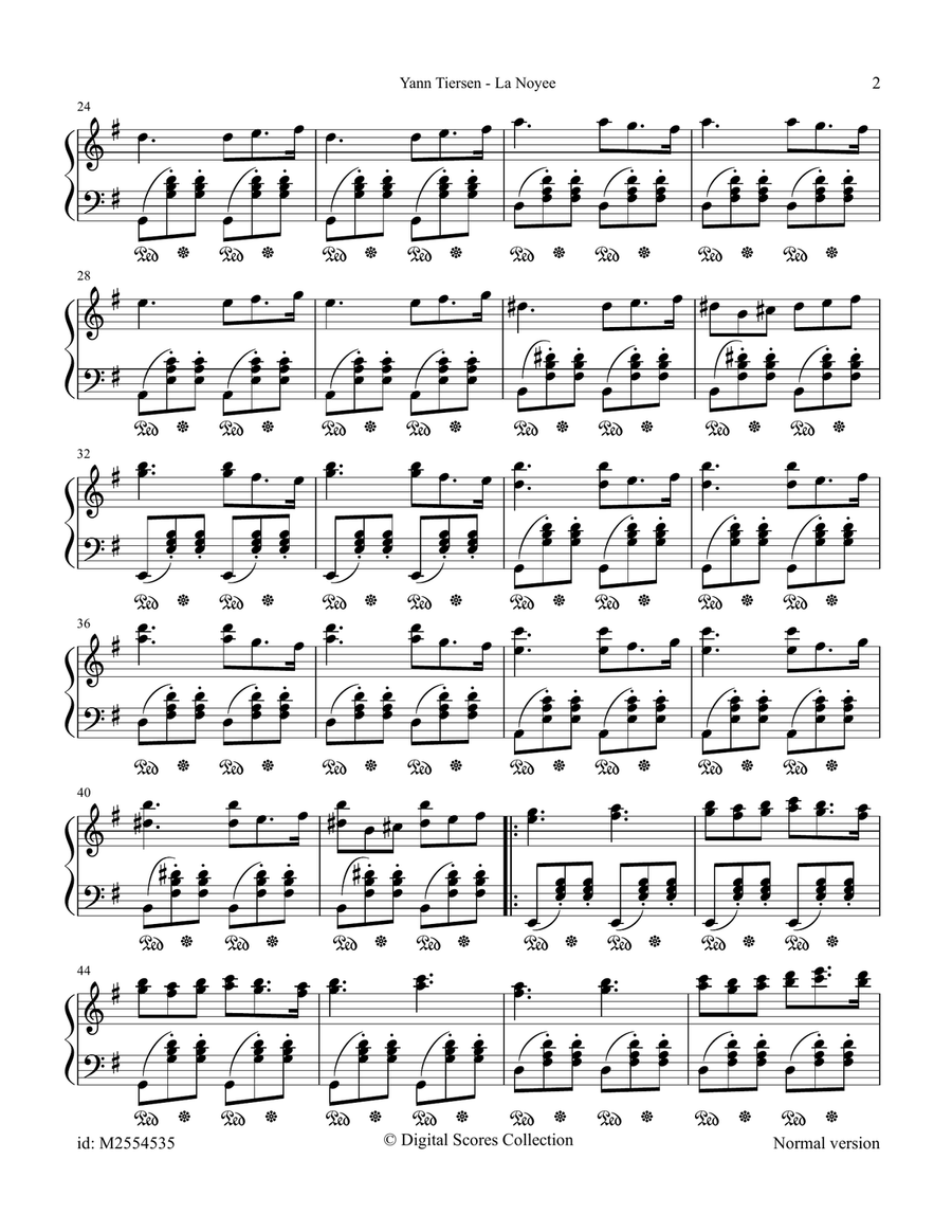 La Noyee La Noyee Piano Solo scores gallery preview page 2